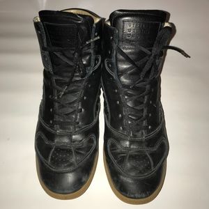 Maison Margiela Cadillac Leather High Top Sneakers